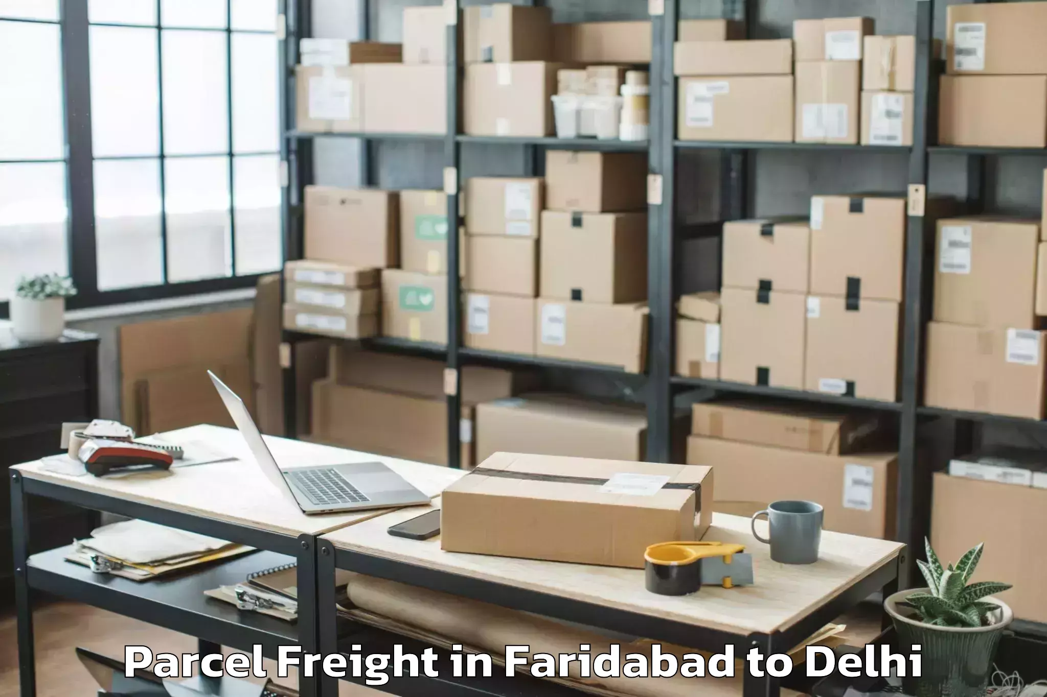 Book Faridabad to Chanakya Puri Parcel Freight